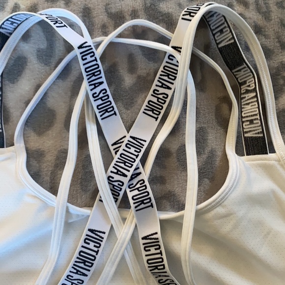 2 VICTORIA’S SECRET Strappy Bras ♥️ White ♥️ XL - Picture 8 of 16